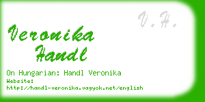 veronika handl business card